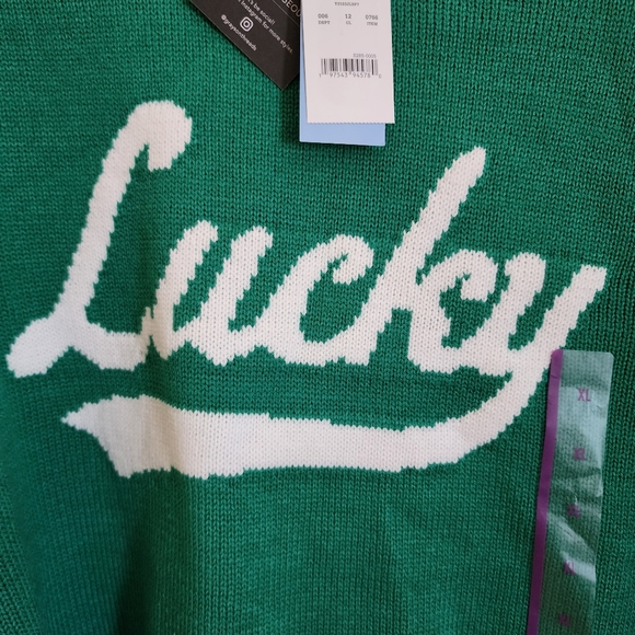 Grayson Threads LUCKY Sweater NWT Green - Picture 4 of 9